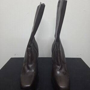 Vintage Steve Madden Dark Brown Heeled Boots Jill-Joy Size 10